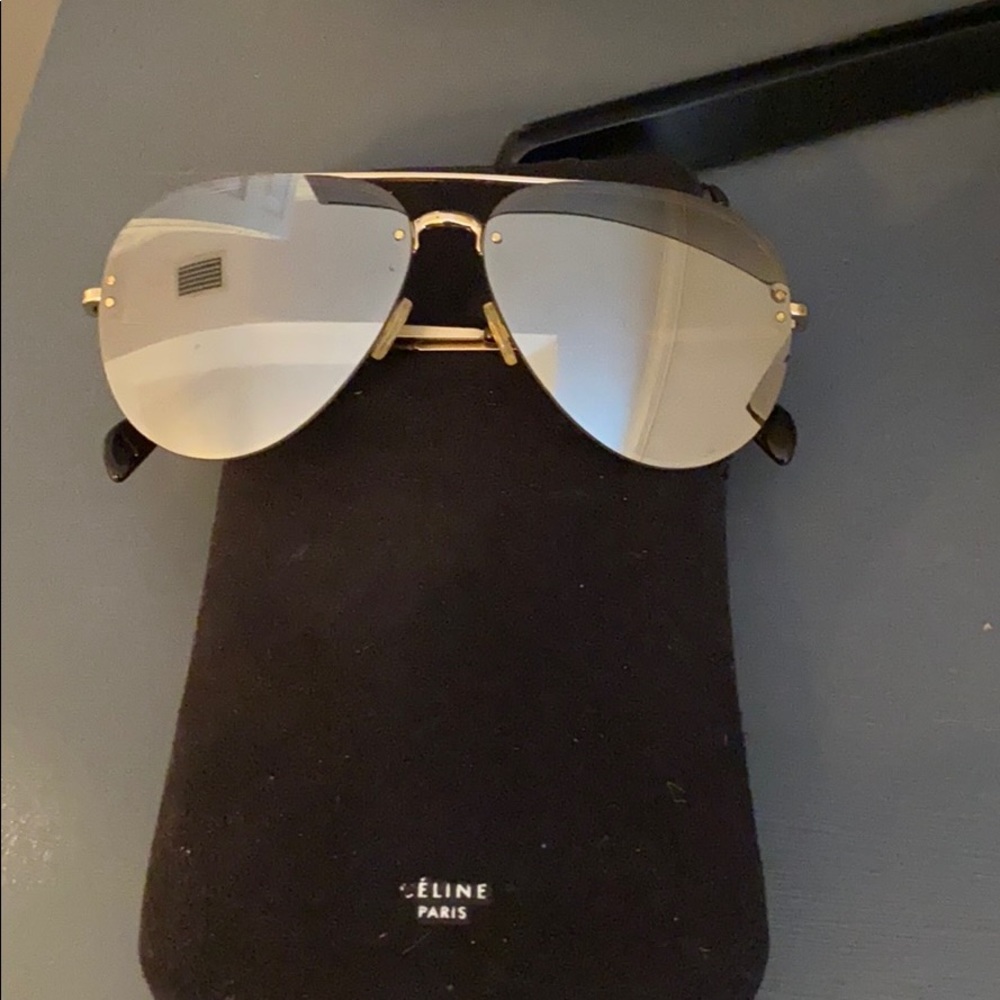 Celine metallic aviators